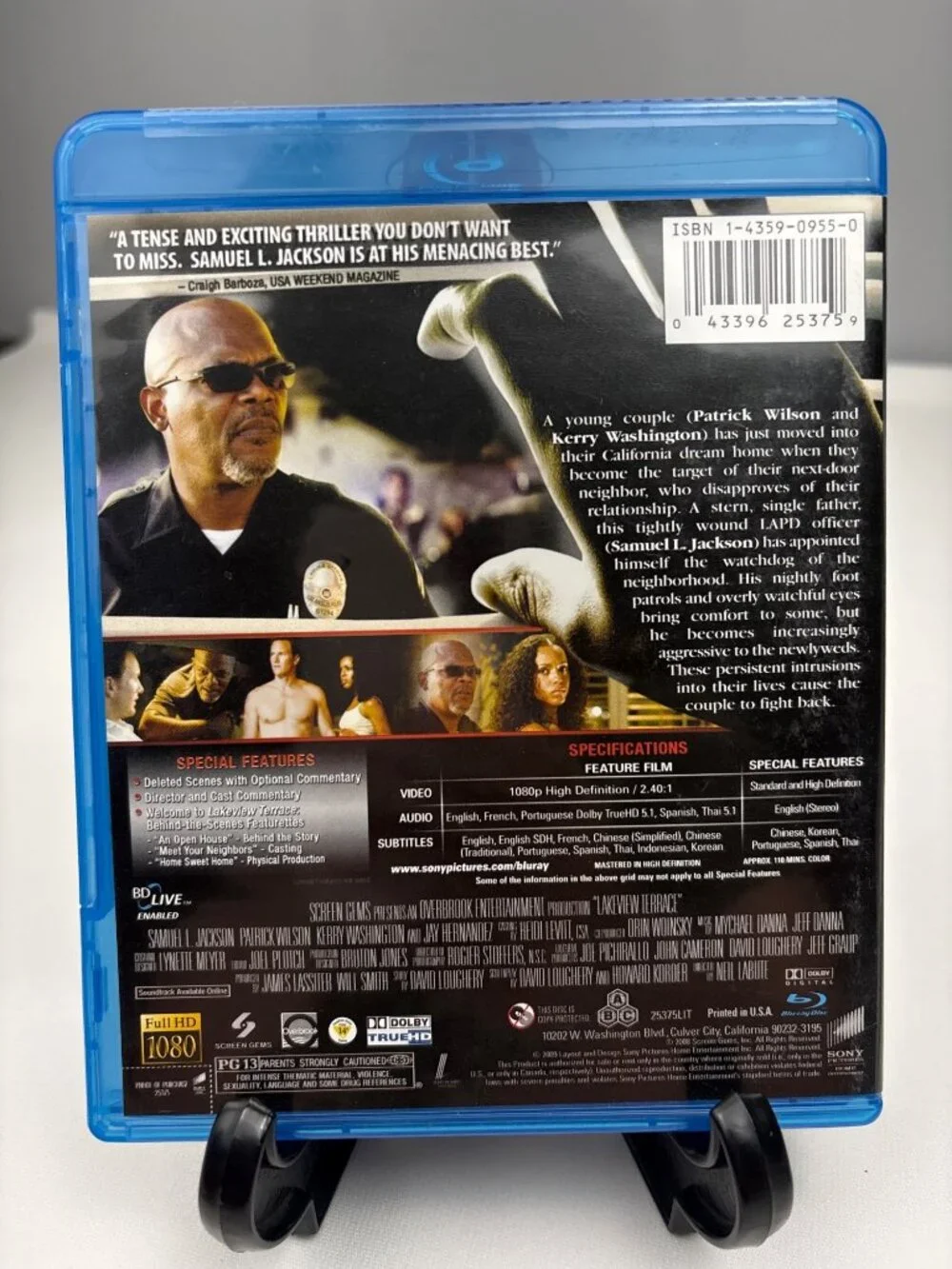 Lakeview Terrace Blu-Ray Starring Samuel Jackson a Thrilling Neighborly Drama